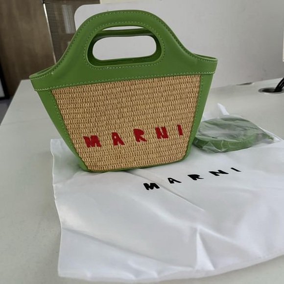 Marni Green and Tan Women's Bag - Picture 1 of 6